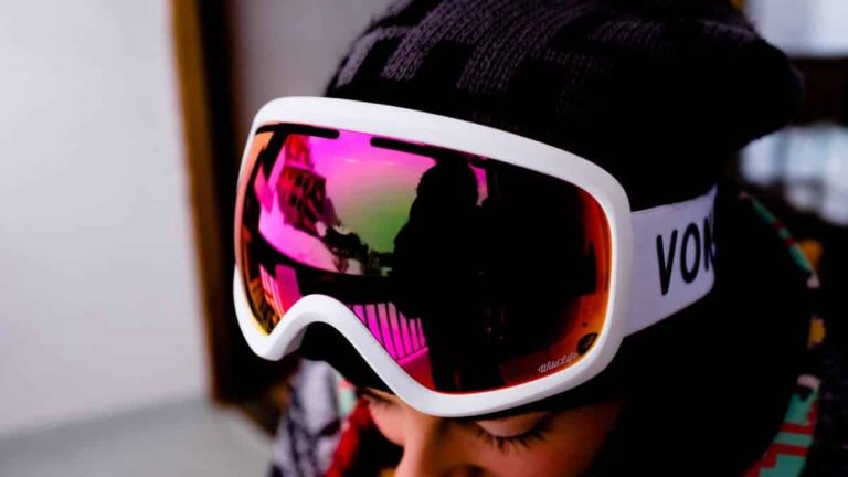 rose ski goggles