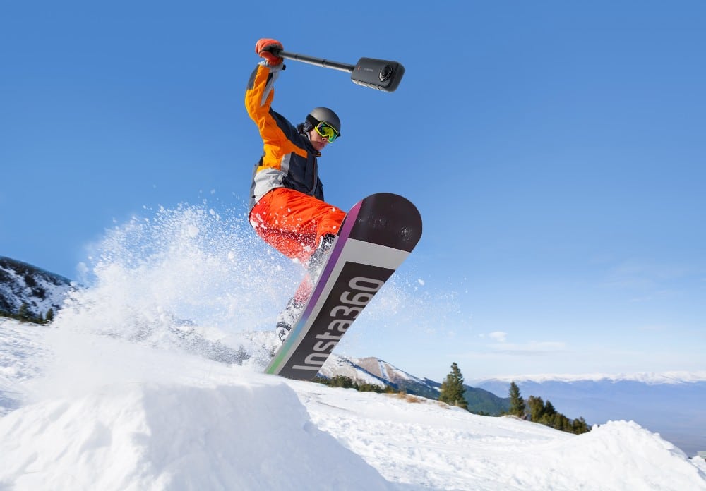insta360 skiing