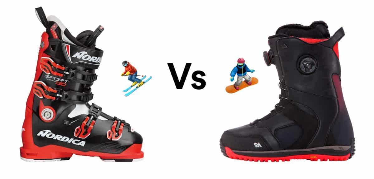 ski vs snowboard boots
