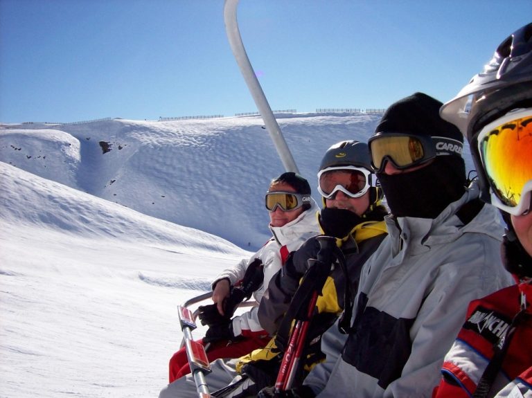 in chairlift