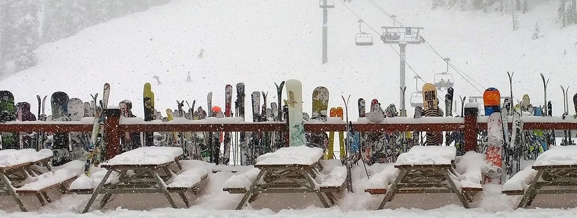 ski rack snow