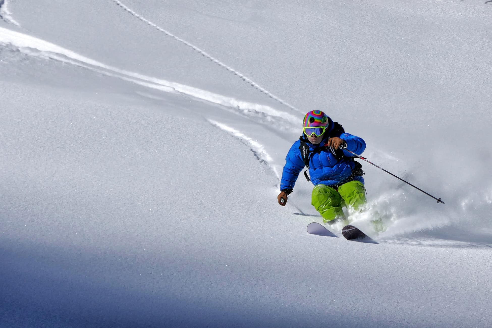 Fat skiing