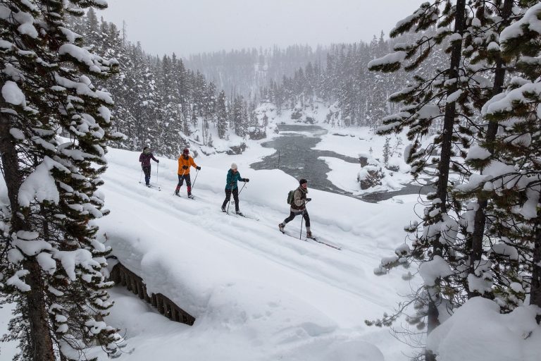 skiing