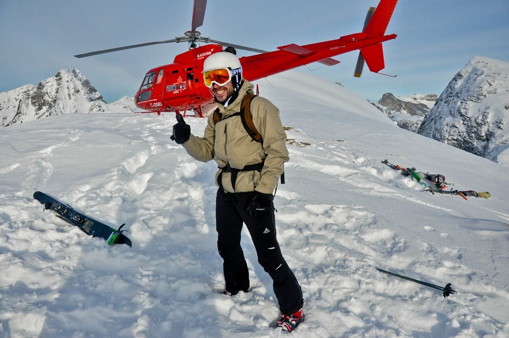 Snowwater heli-skiing