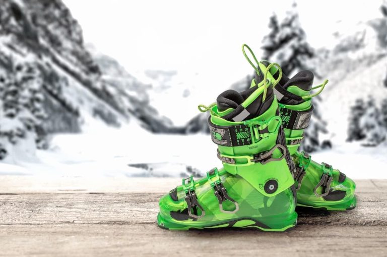 Green Ski Boots