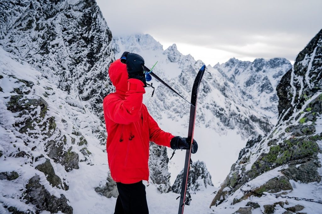 Ski Skins in the Mountain