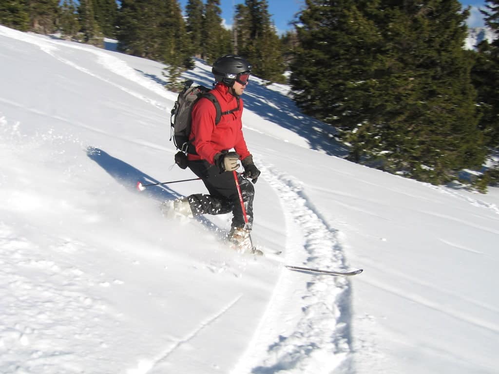 Ski-in-Red-Jacket