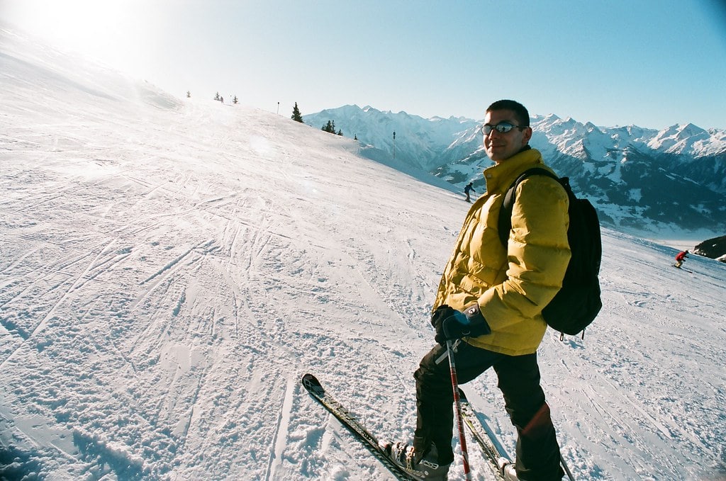 Skiing into the Sun