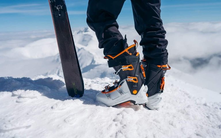 Orange Ski Boot