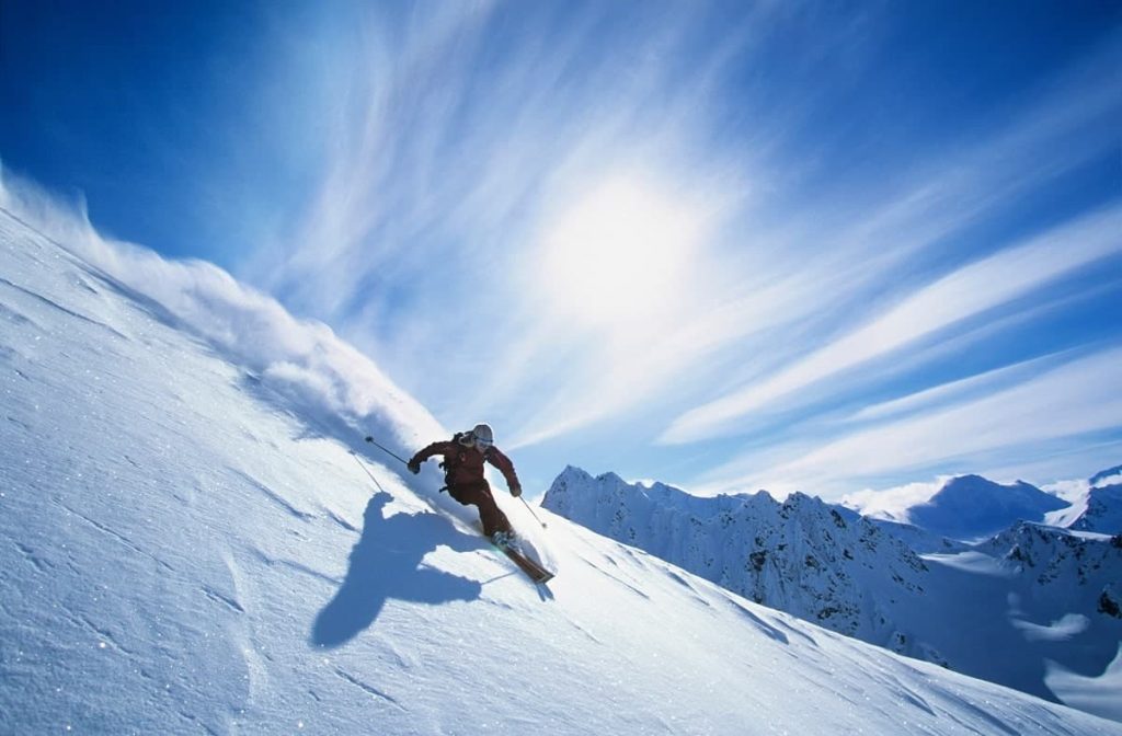 Ski downhill