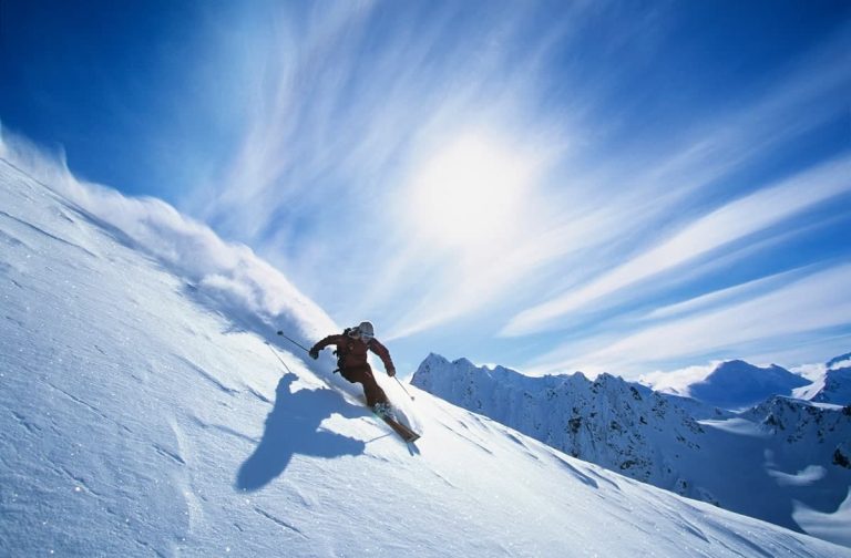 Ski downhill
