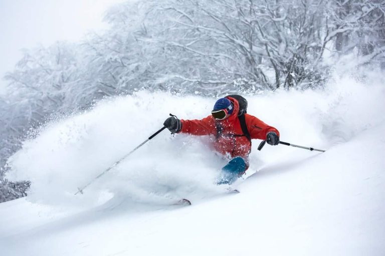 Skier Deep Snow