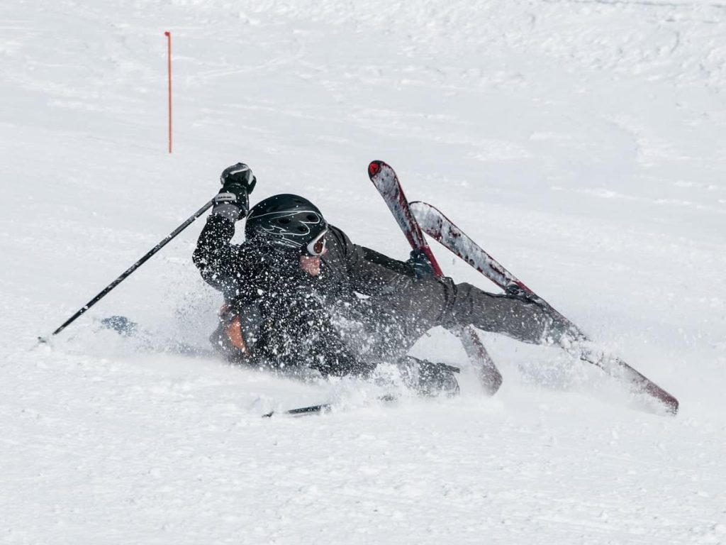 Skier fall