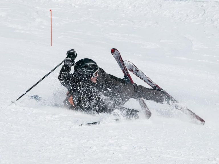 Skier fall