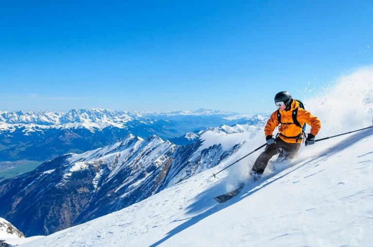 Skier in Yellow