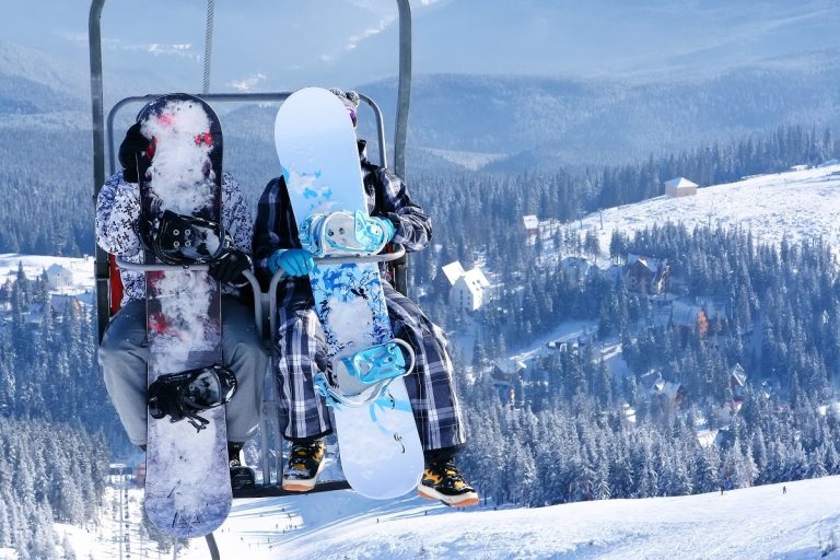 Snowboard Ski Lift