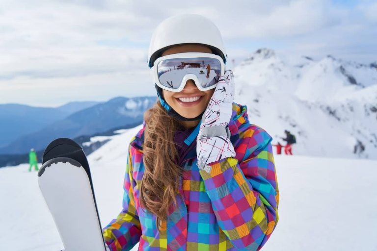 Young Woman Skier