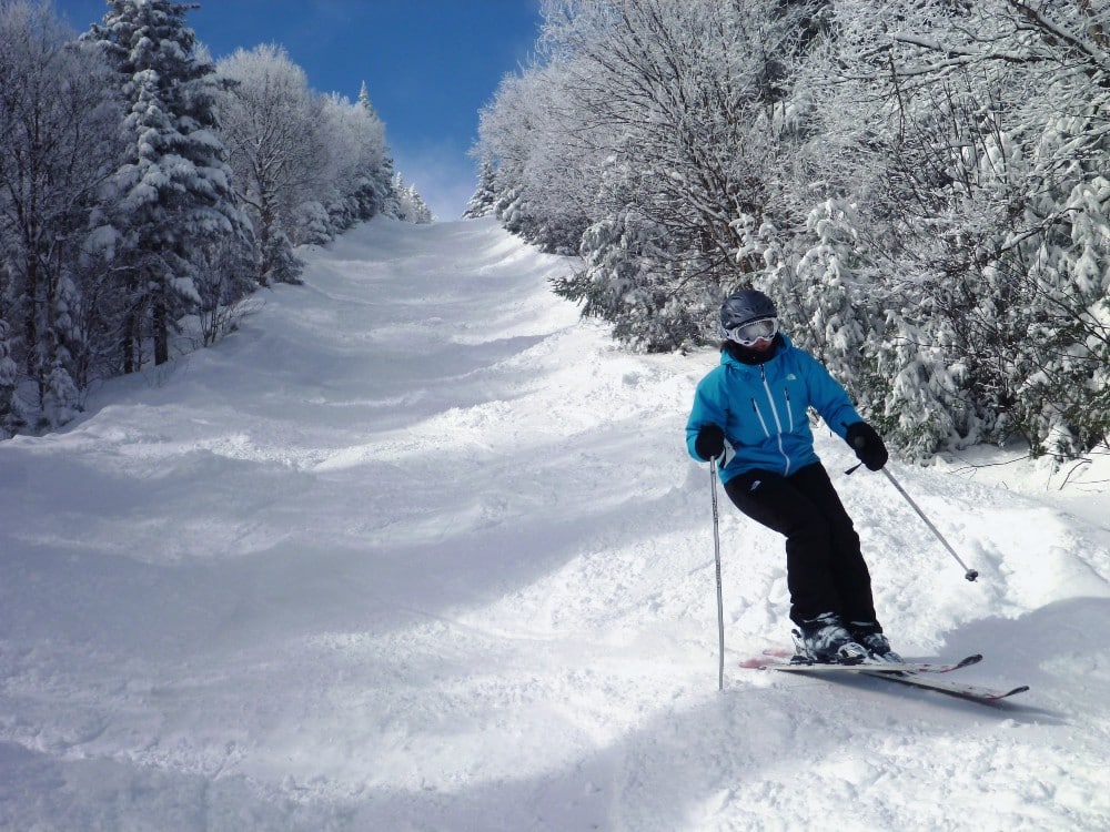 Blue Jacket Skiing