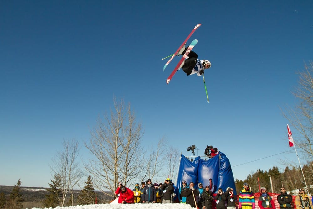 Freestyle Skiings Aerial competition