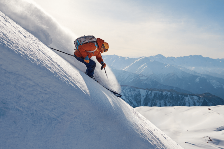 Powder Snow Down Slope
