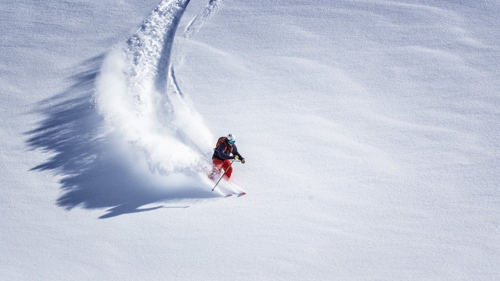 ski down