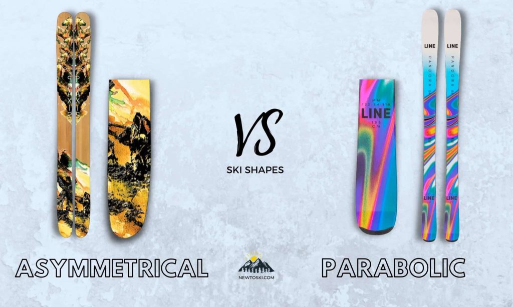 Asymmetrical vs Parabolic ski
