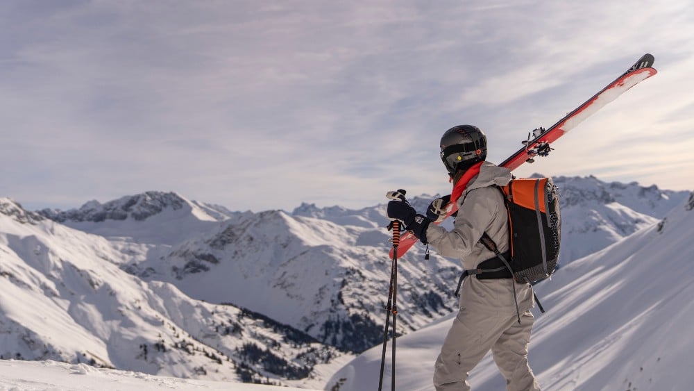 Skier in the Mountain