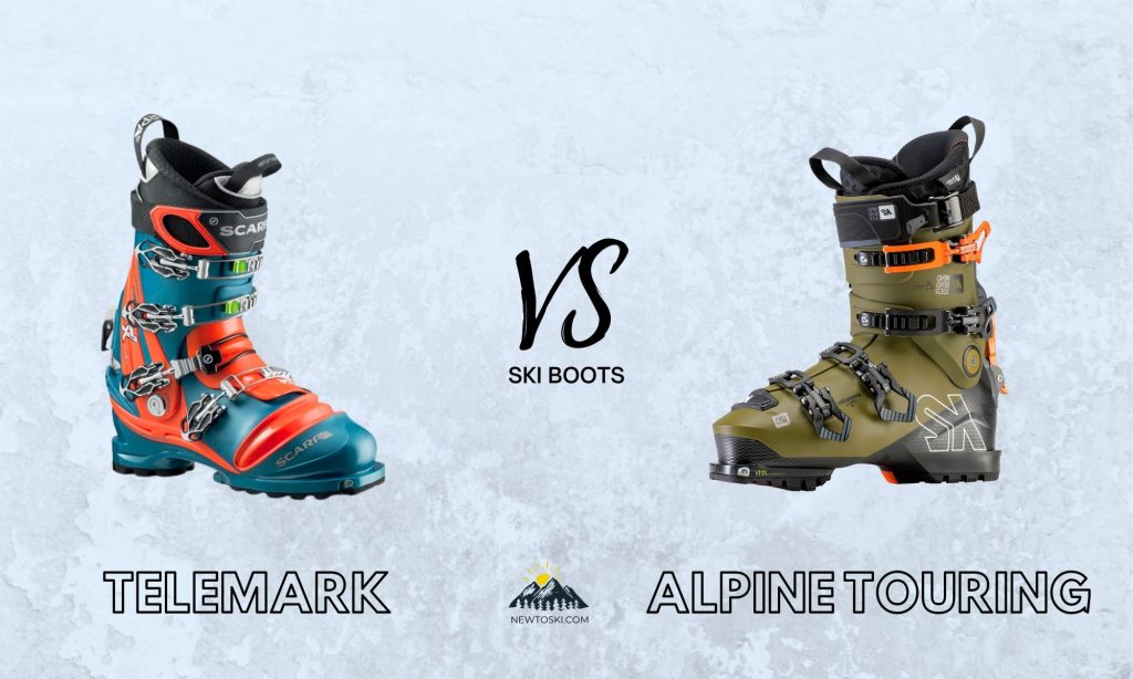 Telemark Skis vs Alpine Touring ski boots 1
