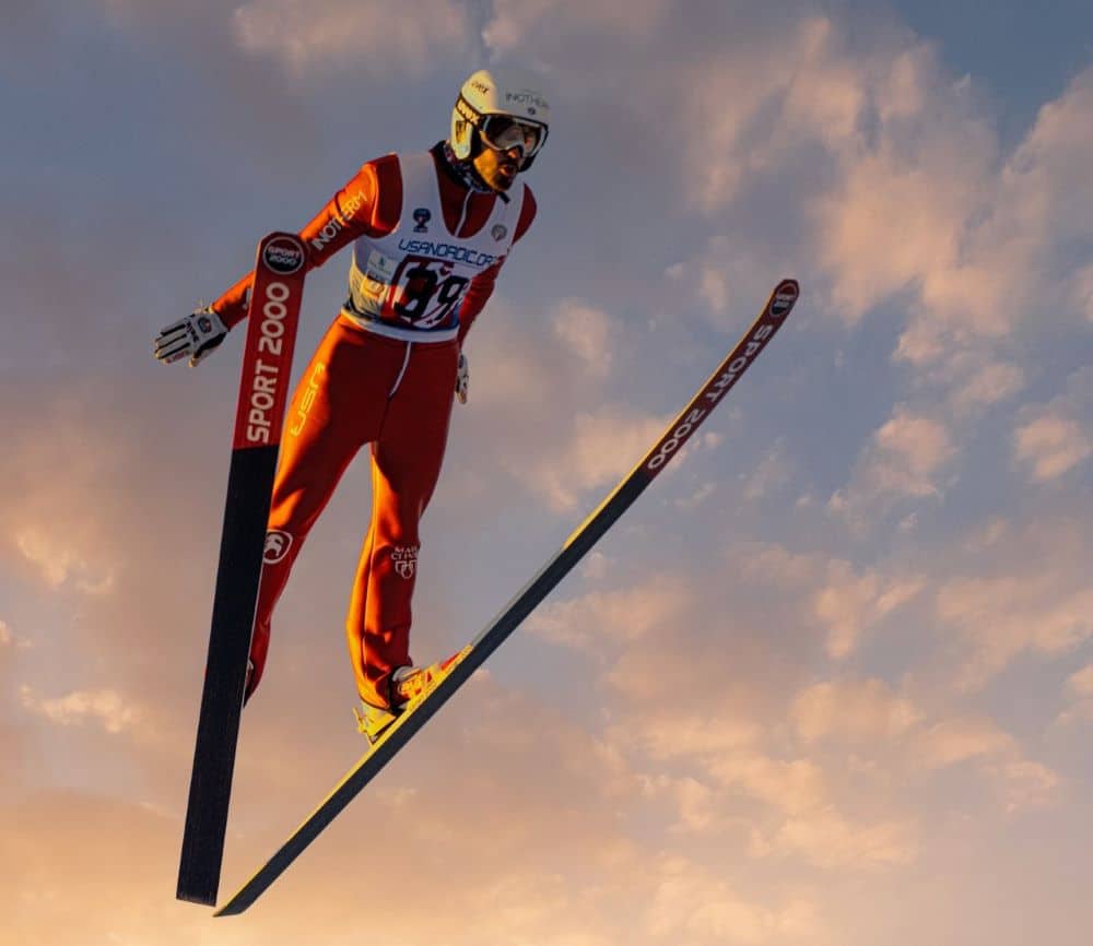 a ski jump