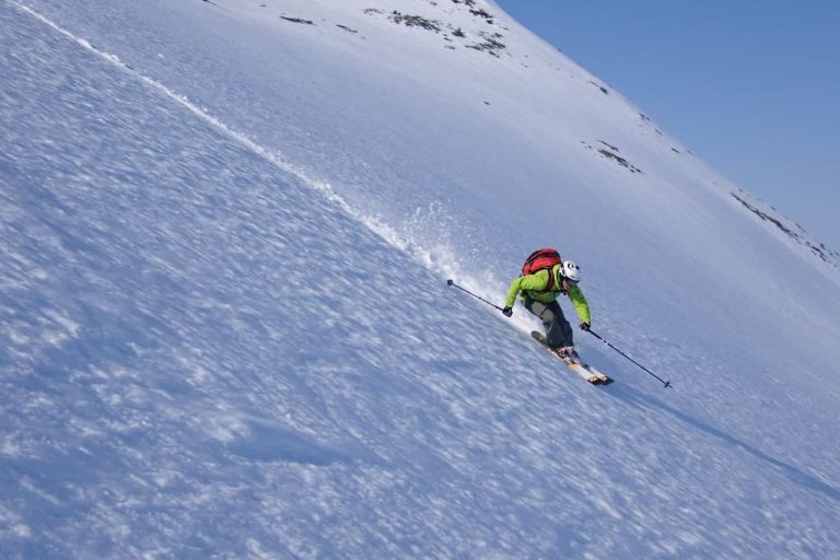 gliding down a slope