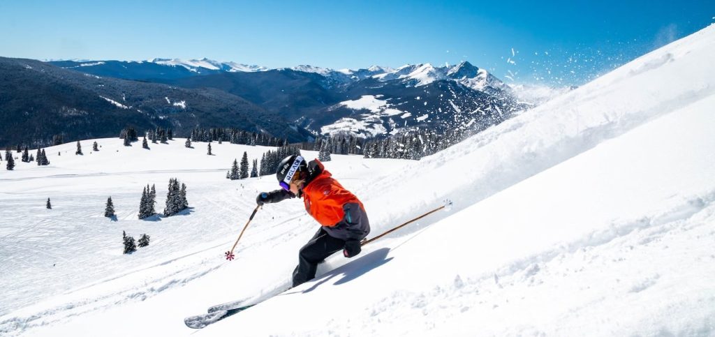 skiing hero