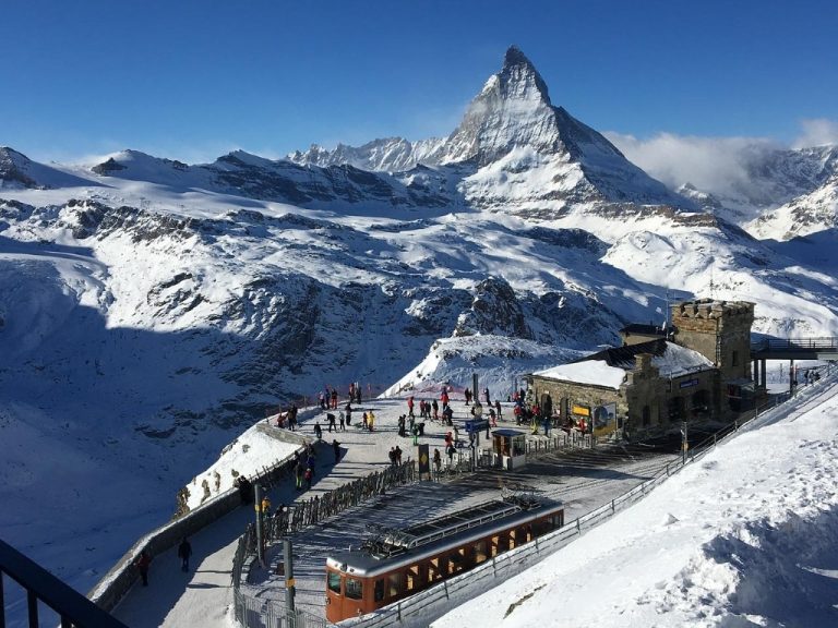 skiing in Switzerland