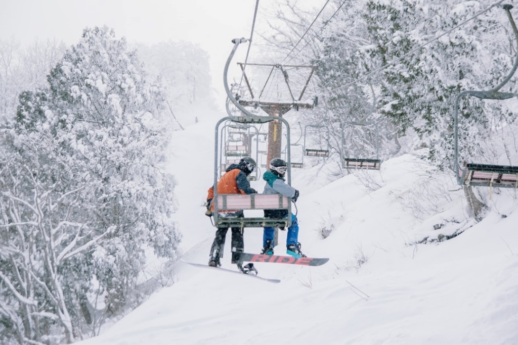 using chairlifts