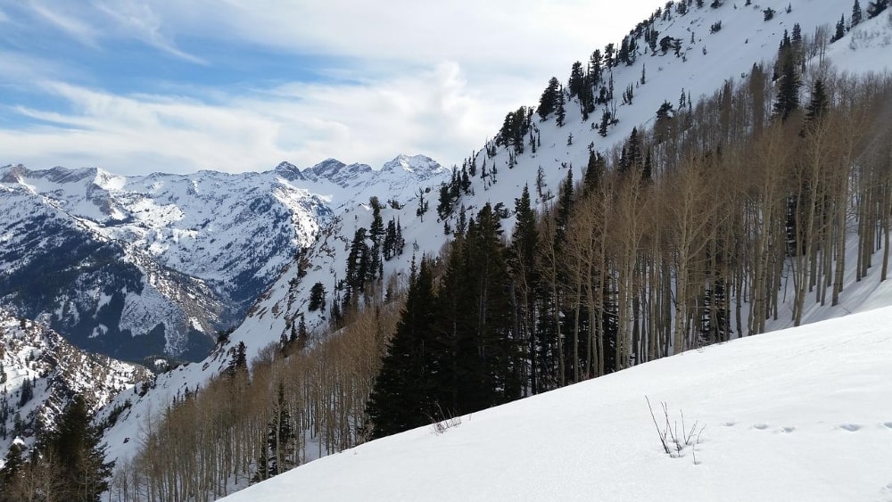 a ski mountain