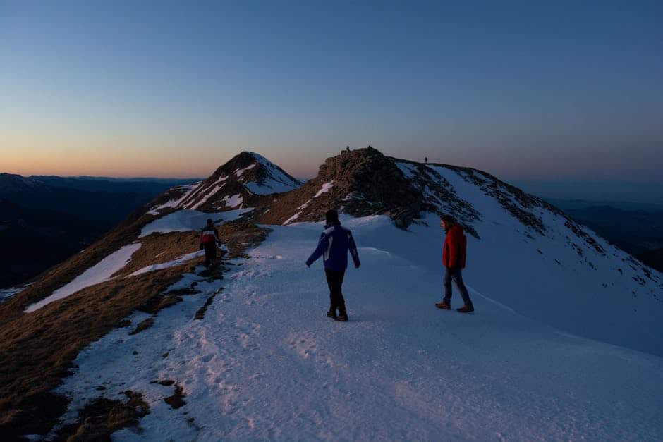 top of the mountain