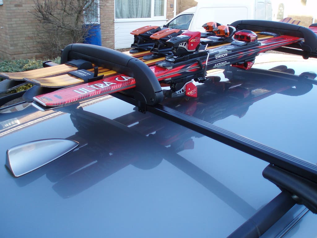 Ski rack on BMW