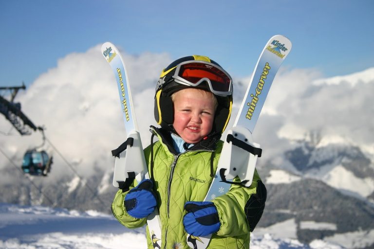 skiing with toddler