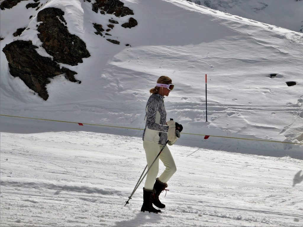 woman in snow