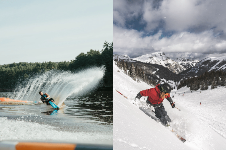 Waterskiing and Snow Skiing